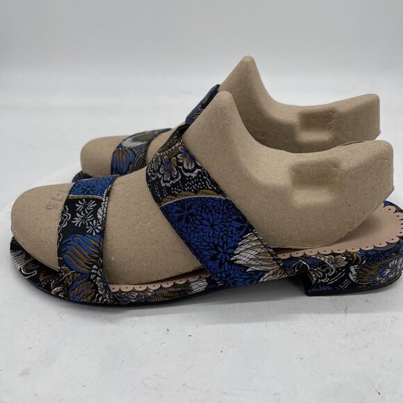 JD William Blue Patterned glitzy sandals size 6 EEE wide fit - Picture 6 of 14